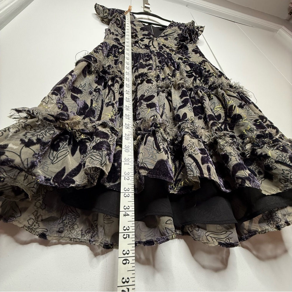House of Harlow 1960 X Revolve Juniper Dress in Antoinette Floral Velvet Large - Picture 8 of 11